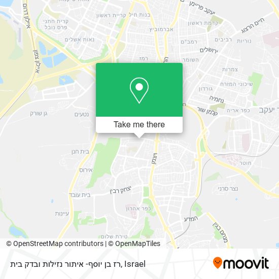 רז בן יוסף- איתור נזילות ובדק בית map