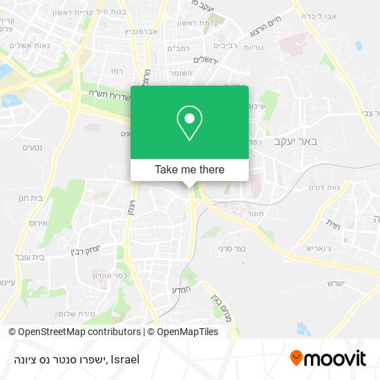 ישפרו סנטר נס ציונה map