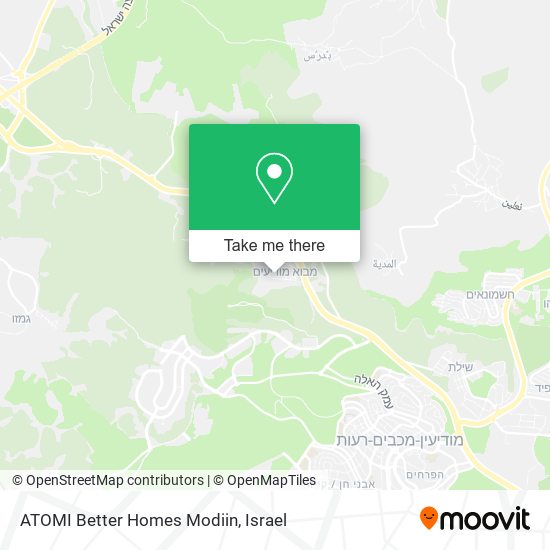 ATOMI Better Homes Modiin map
