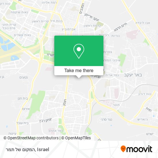 המקום של תמר map