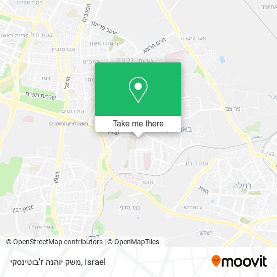 משק יוהנה ז'בוטינסקי map