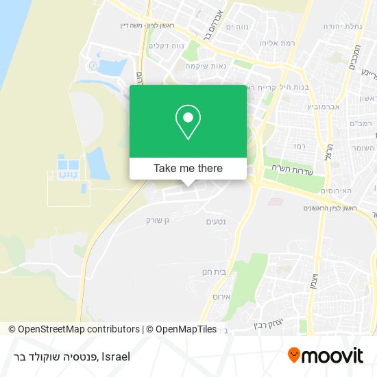 פנטסיה שוקולד בר map