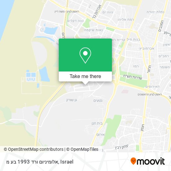 אלומיניום ורד 1993 בע מ map