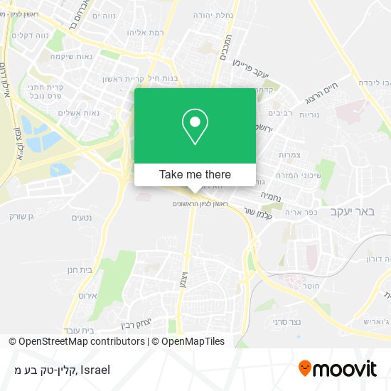 קלין-טק בע מ map