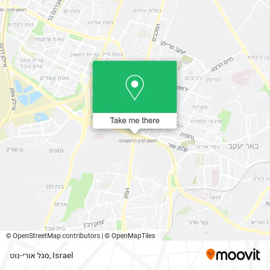 Карта סגל אורי-נוט