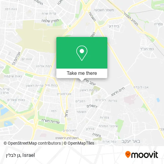 Карта גן לבלין