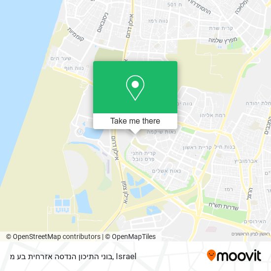 בוני התיכון הנדסה אזרחית בע מ map