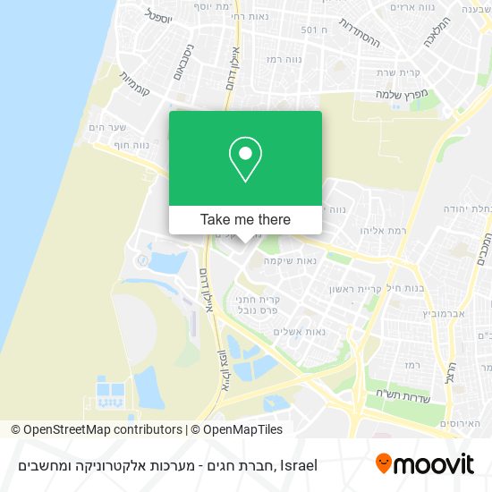 חברת חגים - מערכות אלקטרוניקה ומחשבים map