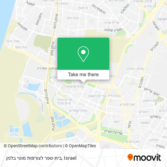 Карта בית-ספר לצורפות מוטי בלנק