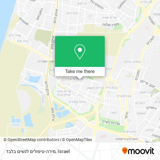 מירה-טיפולים לנשים בלבד map