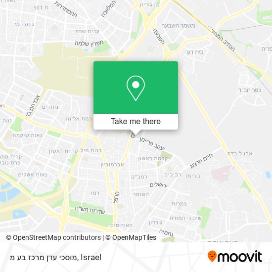 מוסכי עדן מרכז בע מ map