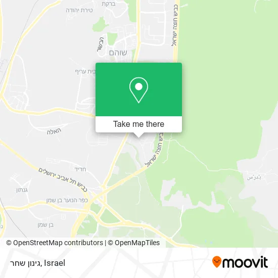 Карта גינון שחר