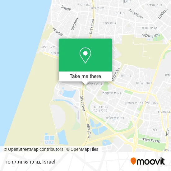 Карта מרכז שרות קרסו