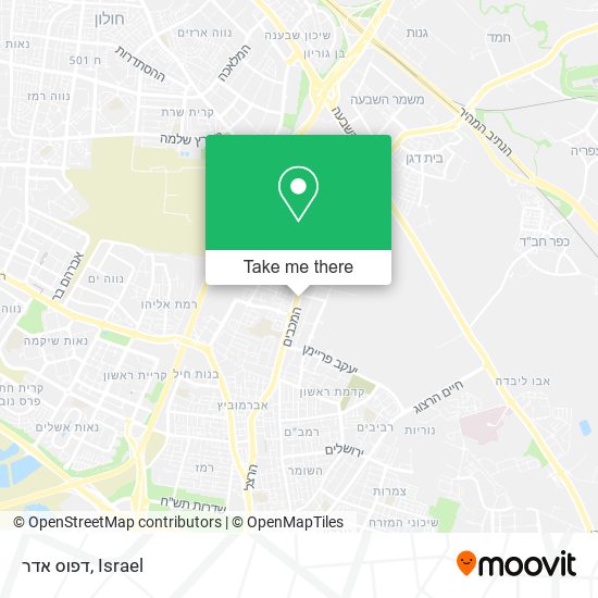 דפוס אדר map
