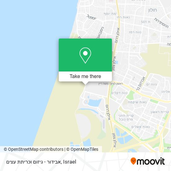 אבידור - גיזום וכריתת עצים map