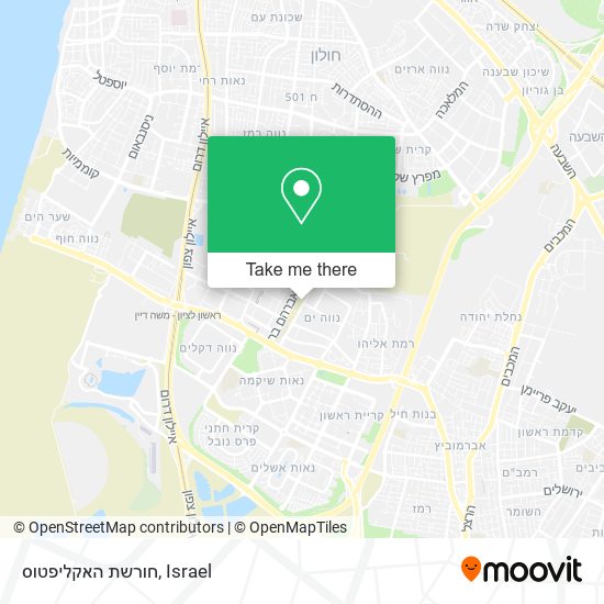 חורשת האקליפטוס map