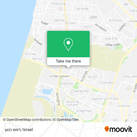 דפוס כנען map