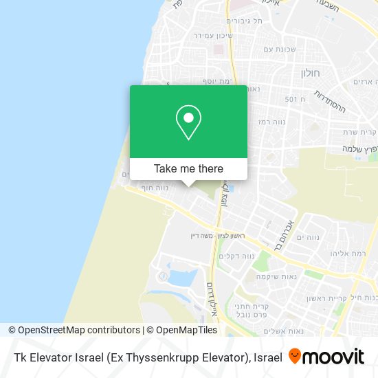 Карта Tk Elevator Israel (Ex Thyssenkrupp Elevator)