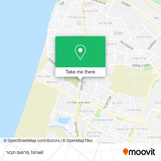 פרסום תבור map