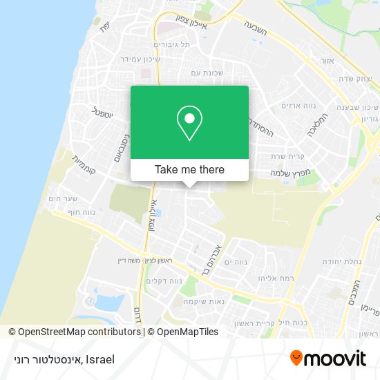 אינסטלטור רוני map