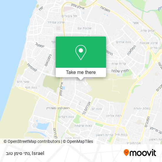 נתי סימן טוב map
