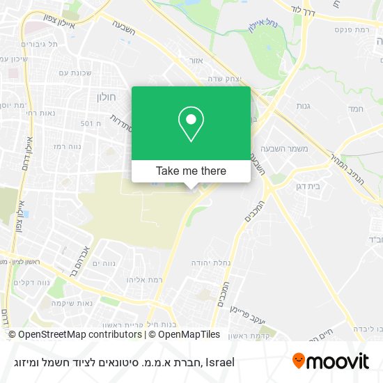 חברת א.מ.מ. סיטונאים לציוד חשמל ומיזוג map