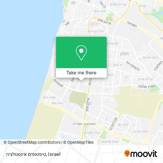 טיפטופים אינסטלציה map