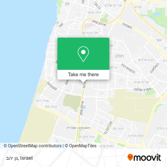 Карта גן יהב