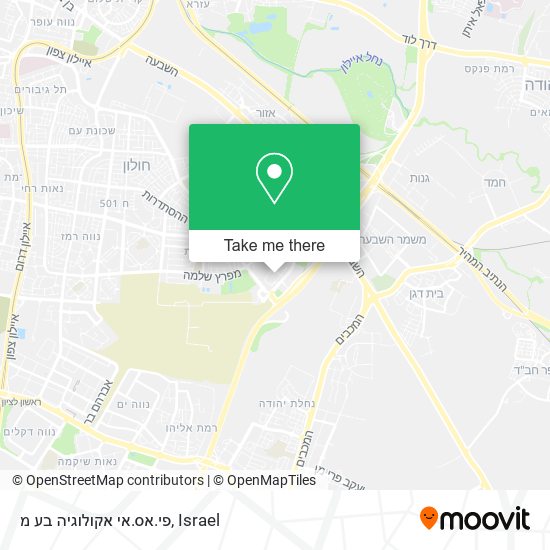 פי.אס.אי אקולוגיה בע מ map