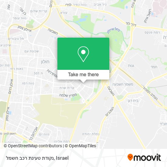 Карта נקודת טעינת רכב חשמל