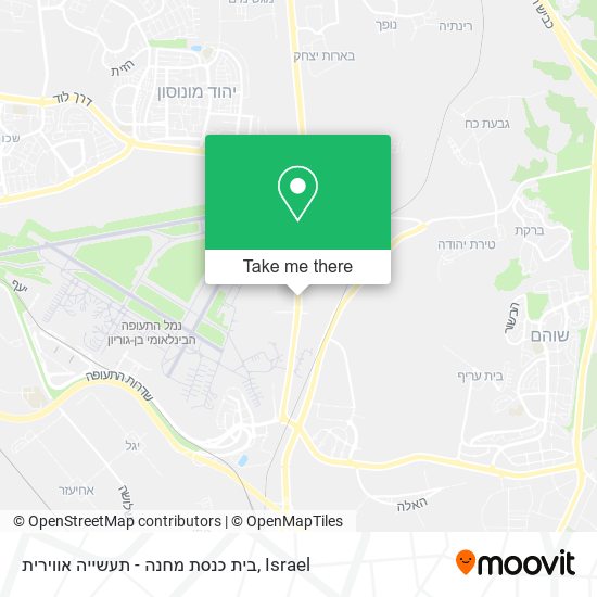 בית כנסת מחנה - תעשייה אווירית map