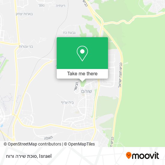 סוכת שירה ורוח map