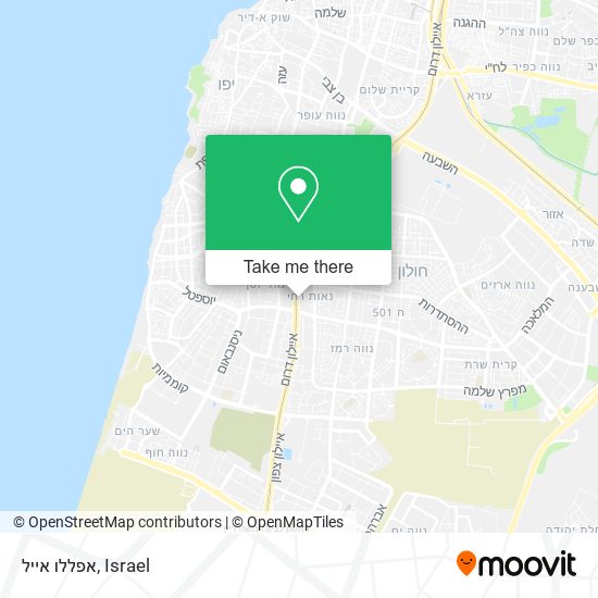 אפללו אייל map