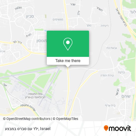 ילד עם סברס במבצע map