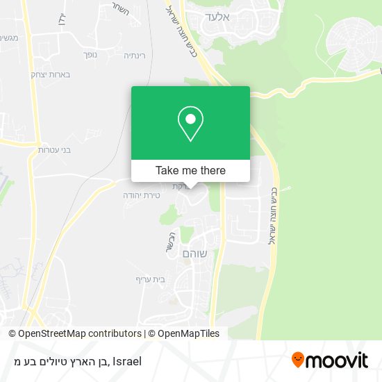 בן הארץ טיולים בע מ map