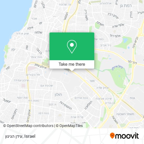 עידן הגינון map