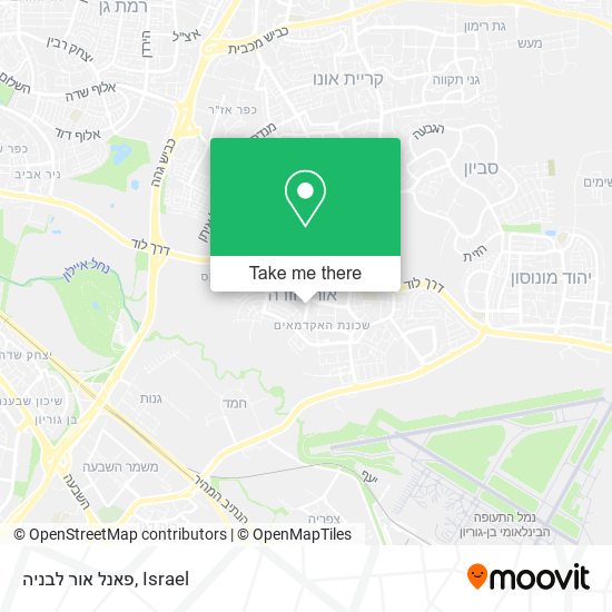 פאנל אור לבניה map