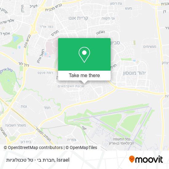 חברת בי - טל טכנולוגיות map