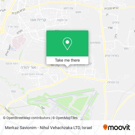 Merkaz Savionim - Nihul Vehachzaka LTD map