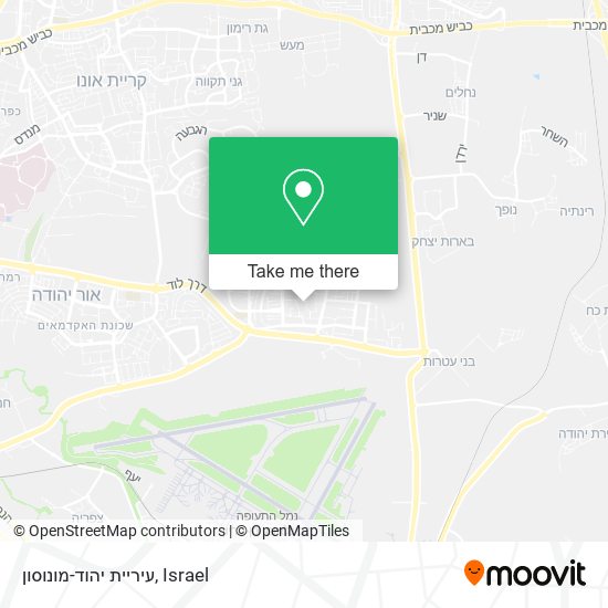 Карта עיריית יהוד-מונוסון