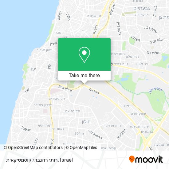 רותי רוזנברג קוסמטיקאית map