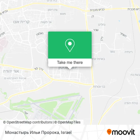 Карта Монастырь Ильи Пророка