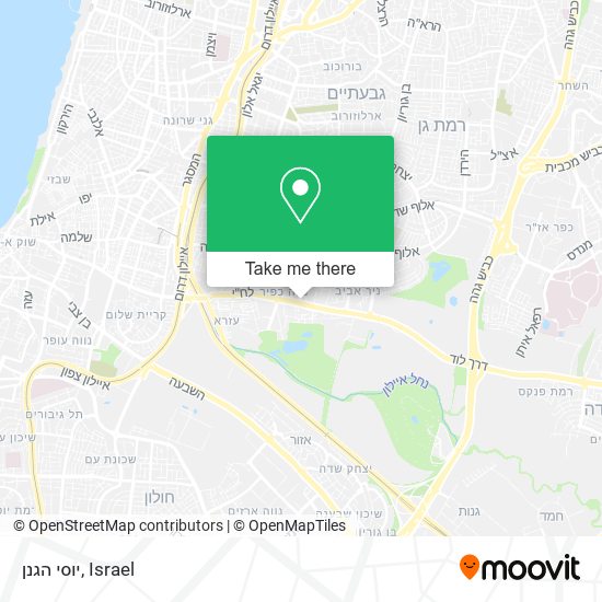 יוסי הגנן map