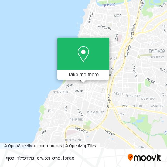 פרש תכשיטי גולדפילד וכסף map