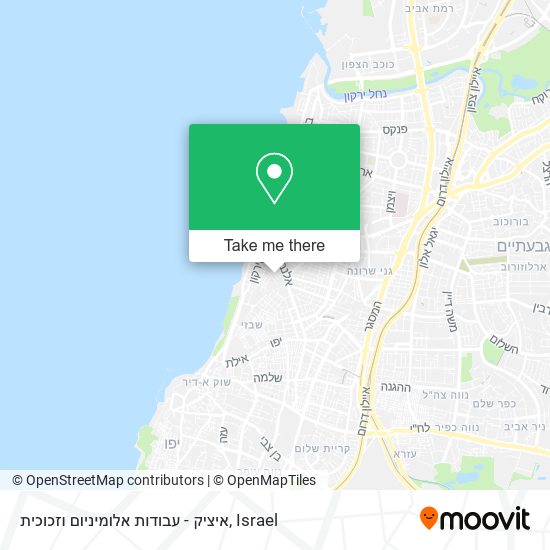 איציק - עבודות אלומיניום וזכוכית map