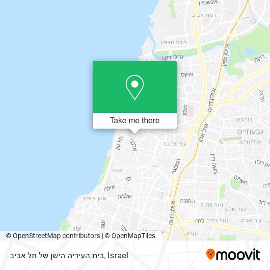 בית העיריה הישן של תל אביב map