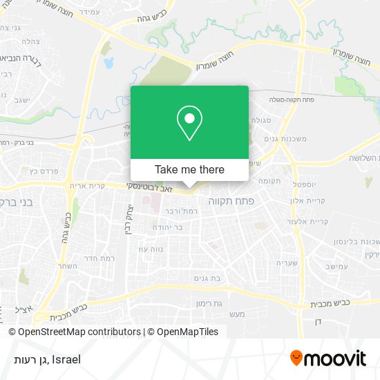 גן רעות map