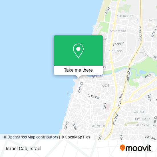 Israel Cab map