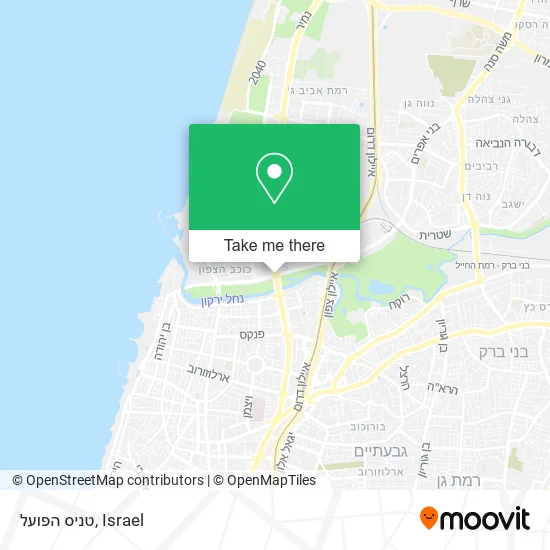 Карта טניס הפועל