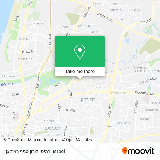 רהיטי דורון סניף רמת גן map